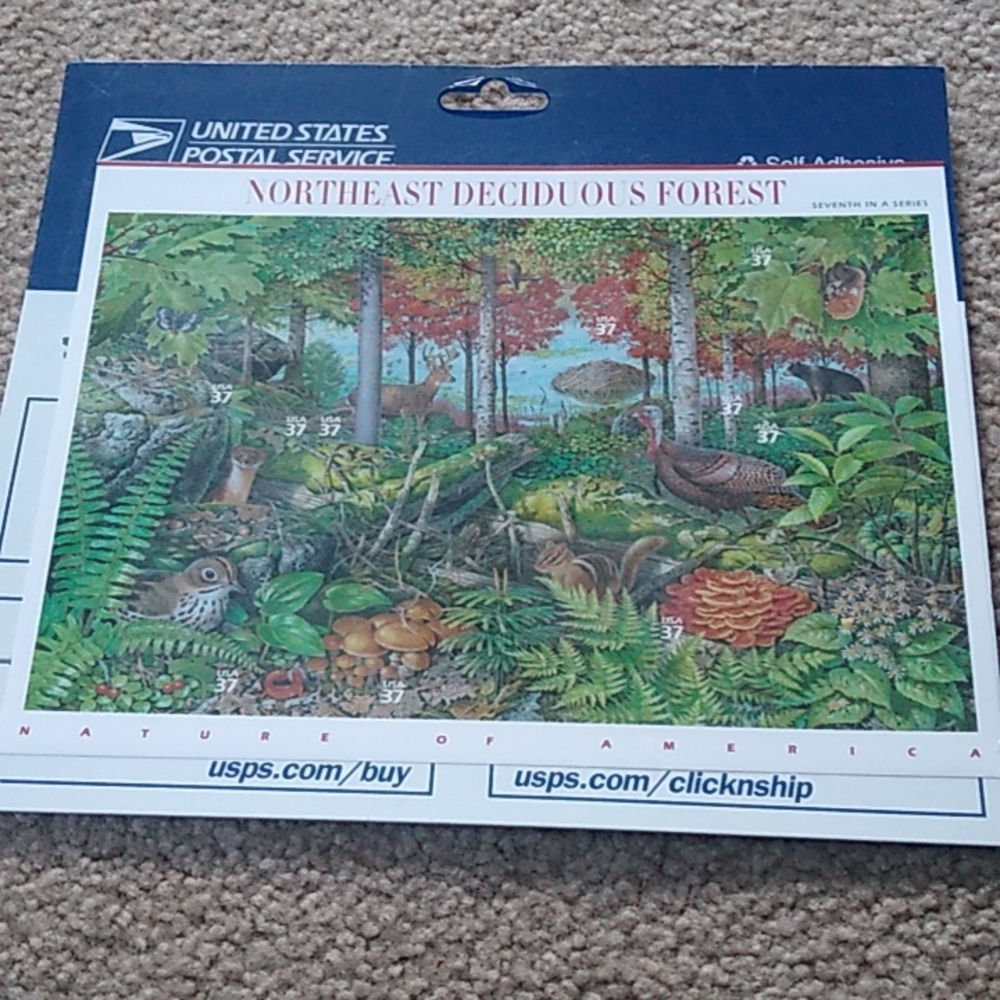 Stamps Northeast Deciduous Forest 10X$0.37